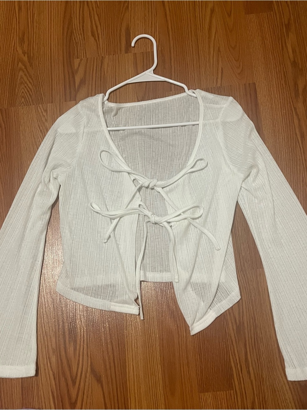 Tie-Front Cardigan Top